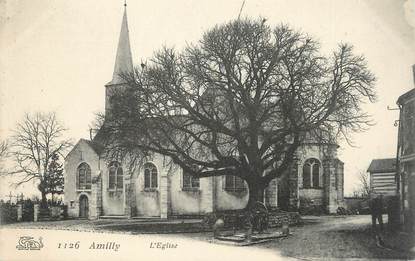 .CPA   FRANCE 45 " Amilly, L'église"