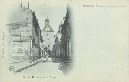 .CPA   FRANCE 45 " Beaugency, Tour de l'horloge et rue du Change"