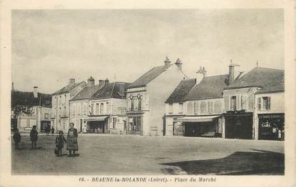 .CPA   FRANCE 45 " Beaune la Rolande, Place du marché"