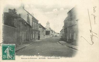 .CPA   FRANCE 45 " Boynes, Route de Barville"