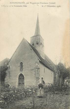 .CPA   FRANCE 45 " Boismorand, L'église et la centenaire fêtée" / CENTENAIRE