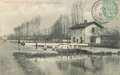 .CPA   FRANCE 45 " Chatillon - Colligny, Ecluse n° 24 du canal de Briare"