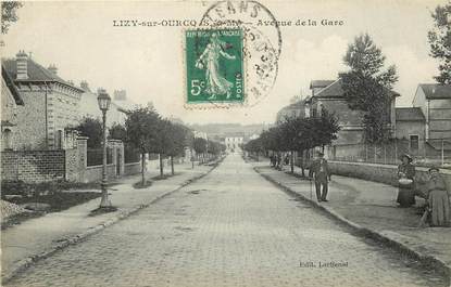 CPA FRANCE 77  "Lizy sur Ourcq, avenue de la gare"