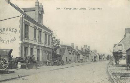 .CPA   FRANCE 45 "Cercottes, Grande rue"