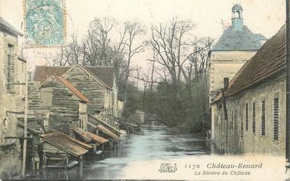 .CPA   FRANCE 45 "Château-Renard, La rivière du château"
