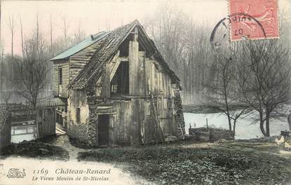 .CPA   FRANCE 45 "Château-Renard, Le vieux moulin de St Nicolas"