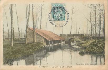 .CPA   FRANCE 45 "Dordives, Le lavoir et le pont"