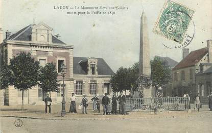 .CPA   FRANCE 45 "Ladon, Monument aux morts"