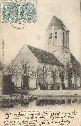 .CPA   FRANCE 45 "Givraines, Eglise"/ CACHET AMBULANT