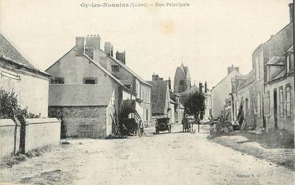 .CPA   FRANCE 45 "Gy les Nonains, Rue principale"