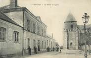 45 Loiret .CPA   FRANCE 45 "Nancray, La Mairie et l'église"