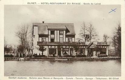 .CPA   FRANCE 45 "Olivet, Hôtel Restaurant du Rivage"