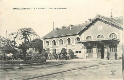 .CPA  FRANCE 45 "Montargis, La gare vue extérieure"