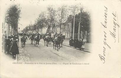 .CPA  FRANCE 45 "Orléans, Procession de la fête de Jeanne d''Arc"/ GENDARME