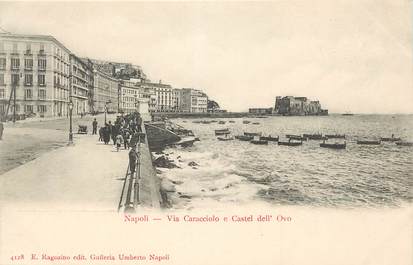 CPA ITALIE "Naples, Via Caracciolo e Castel dell'Ovo"