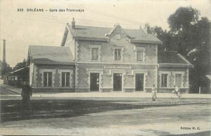 .CPA  FRANCE 45 "Orléans, Gare des tramways"/ TRAMWAY