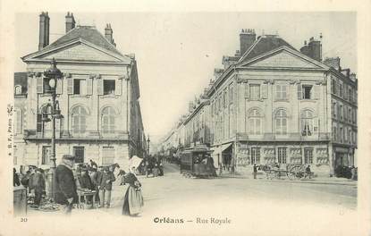 .CPA  FRANCE 45 "Orléans, Rue royale" /TRAMWAY