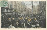 45 Loiret .CPA  FRANCE 45 "Orléans, La procession de Jeanne d'Arc, la musique des sapeurs pompiers"/POMPIERS