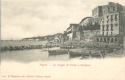CPA ITALIE "Naples, Lo Scoglio di Frisio a Posillipo"
