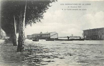 .CPA  FRANCE 45 "Orléans, Les inondations de la Loire 21 octobre 1907"