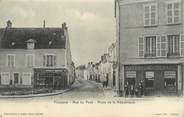 45 Loiret .CPA  FRANCE 45 " Puiseaux, Rue du Pavé, Place de la République"