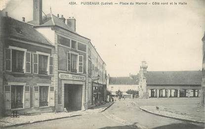.CPA  FRANCE 45 " Puiseaux, Place du Martroi'"