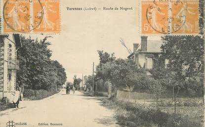 .CPA  FRANCE 45 " Varennes, Route de Nogent"