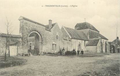 .CPA  FRANCE 45 " Thignonville, L'église"