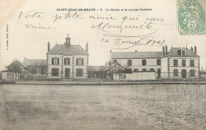 .CPA  FRANCE 45 " St Jean de Braye, La Mairie et le groupe scolaire"