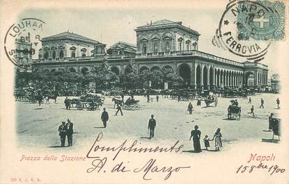 CPA ITALIE "Naples, Piazza della Stazione"