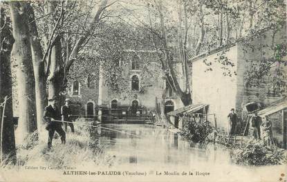 .CPA  FRANCE 84 "Althen les Paluds, Le moulin de la Roque"