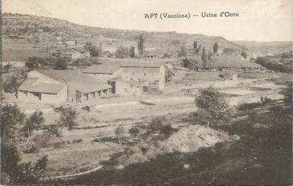 .CPA  FRANCE 84 "Apt, Usine d'Ocre"