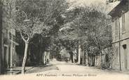 84 Vaucluse .CPA  FRANCE 84 "Apt,  Avenue Philippe de Girard  '