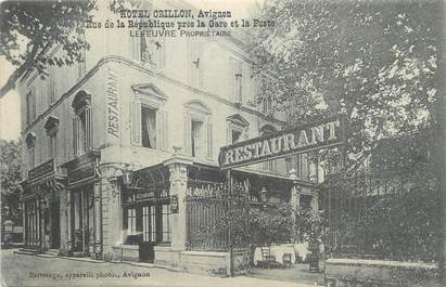 .CPA  FRANCE 84 "Avignon, Hôtel Crillon rue de la République"
