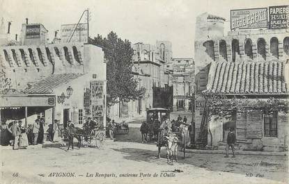 .CPA  FRANCE 84 "Avignon, Les remparts, ancienne porte de l'Oule"