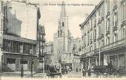 84 Vaucluse .CPA  FRANCE 84 "  Avignon, La Place Carnot et l'église St Pierre"