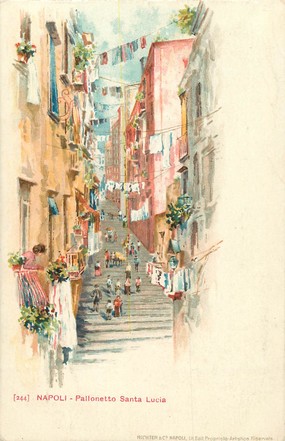 CPA ITALIE "Naples, Pallonetto Santa Lucia"