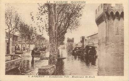 .CPA FRANCE 84 " Avignon,  Boulevard St Roch " / INONDATIONS 1935
