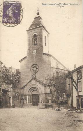 .CPA FRANCE 84 " Beaumes de Venise, L'église"