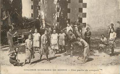 .CPA FRANCE 84 " Buoux, Colonie, une partie de croquet"