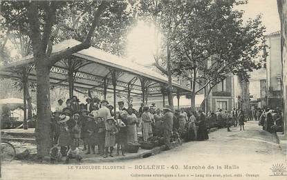 .CPA FRANCE 84 " Bollène,  Marché de la Halle"