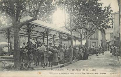 .CPA FRANCE 84 " Bollène, Marché de la halle"