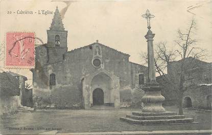 .CPA FRANCE 84 " Cabrières, L'église"