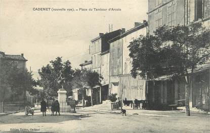 .CPA FRANCE 84 " Cadenet,  Place du tambour d'Arcole"