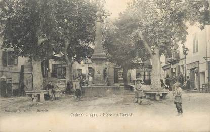 .CPA FRANCE 84 " Cadenet,  Place du marché"