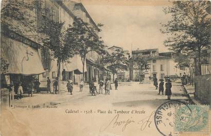 .CPA FRANCE 84 " Cadenet,  Place du tambour d'Arcole . "