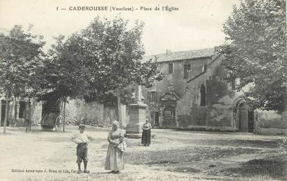 .CPA FRANCE 84 " Caderousse, Place de l'église"