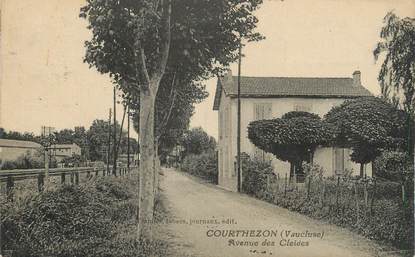 .CPA FRANCE 84 " Courthezon, Avenue des Gleides"
