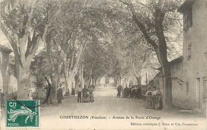 .CPA FRANCE 84 " Courthezon, Avenue de la Porte d'Orange"