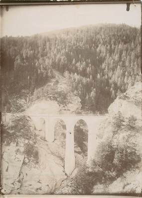 PHOTO ORIGINALE DE PRESSE / FRANCE 04 "Route du Col d'Allos, le viaduc du Faux" / 1897